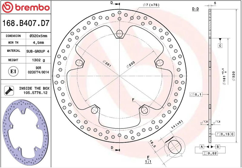 BRAKE DISC FIX FR