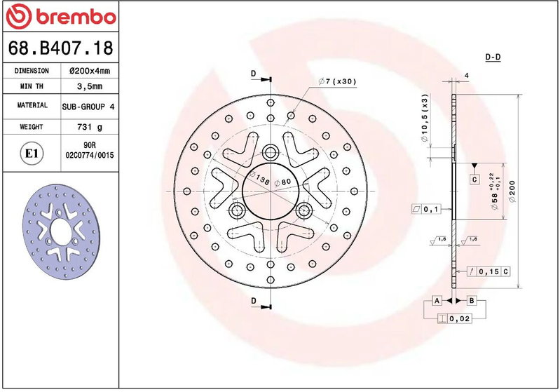 BRAKE DISC FIX FR