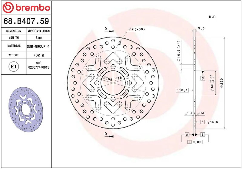 BRAKE DISC FIX FR