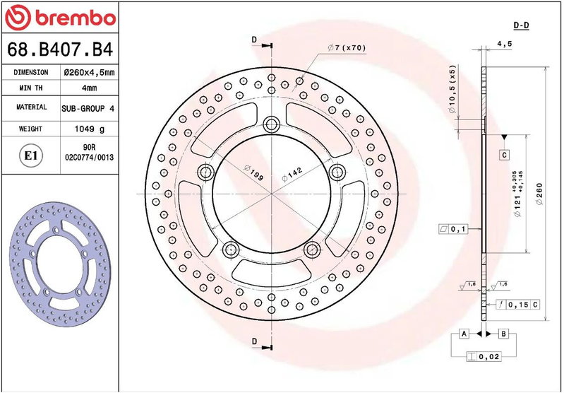 BRAKE DISC FIX FR