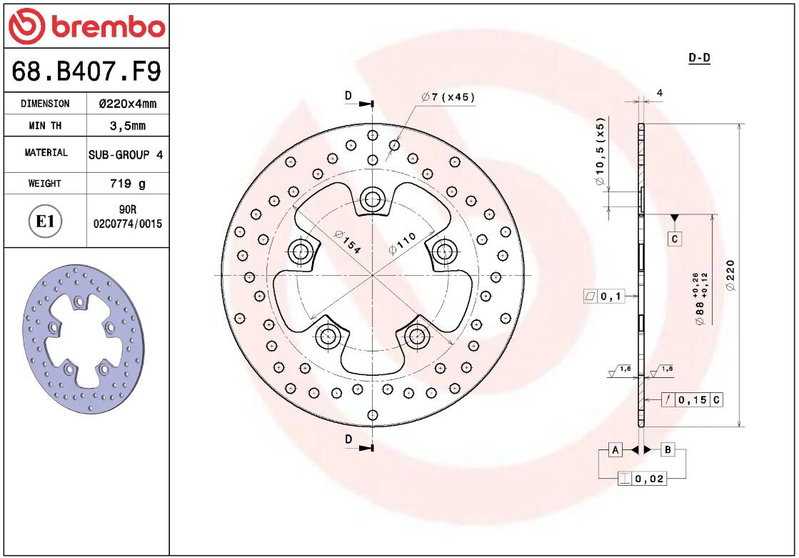 BRAKE DISC FIX FR