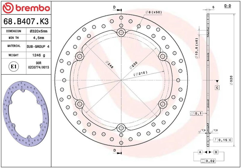 BRAKE DISC FIX FR