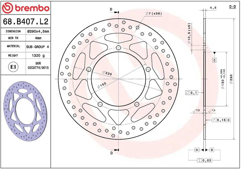 BRAKE DISC FIX FR