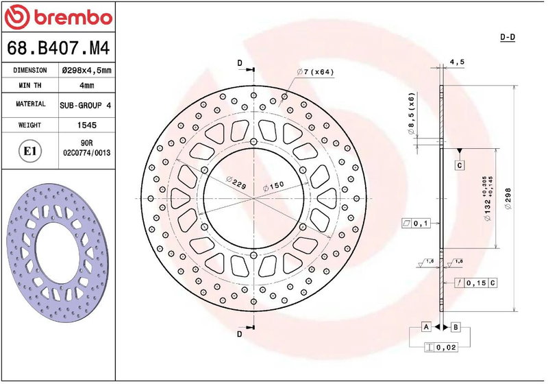 BRAKE DISC FIX FR