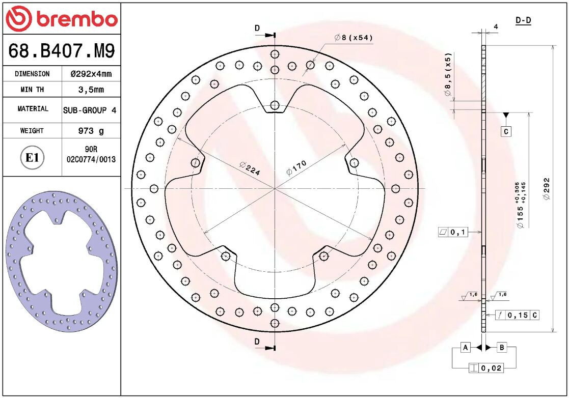 BRAKE DISC FIX FR