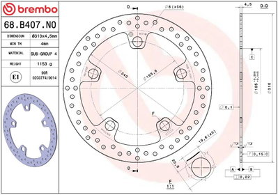 BRAKE DISC FIX FR