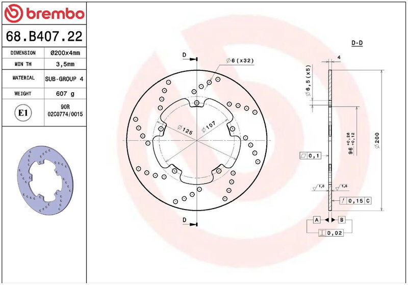BRAKE DISC FIX FR/RR