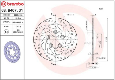 BRAKE DISC FIX FR/RR