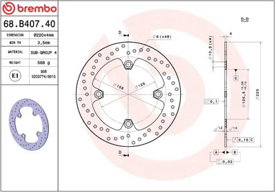 BRAKE DISC FIX FR/RR
