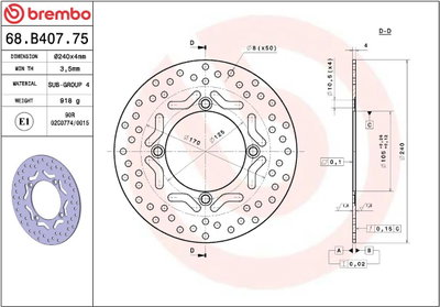 BRAKE DISC FIX FR/RR