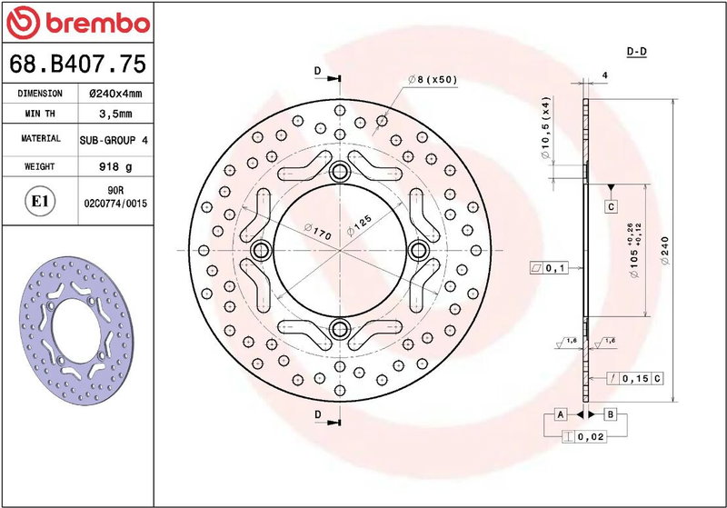 BRAKE DISC FIX FR/RR