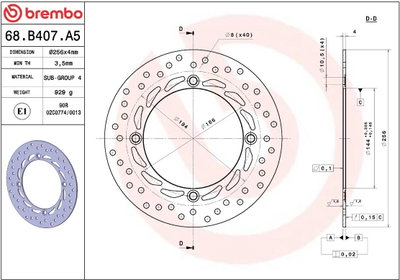 BRAKE DISC FIX FR/RR