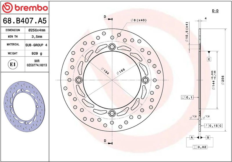BRAKE DISC FIX FR/RR