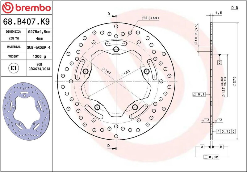 BRAKE DISC FIX FR/RR