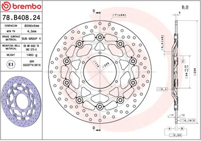BRAKE DISC FLOAT FR