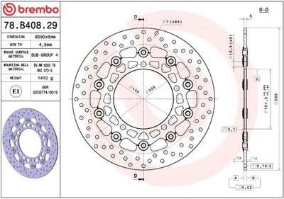 BRAKE DISC FLOAT FR