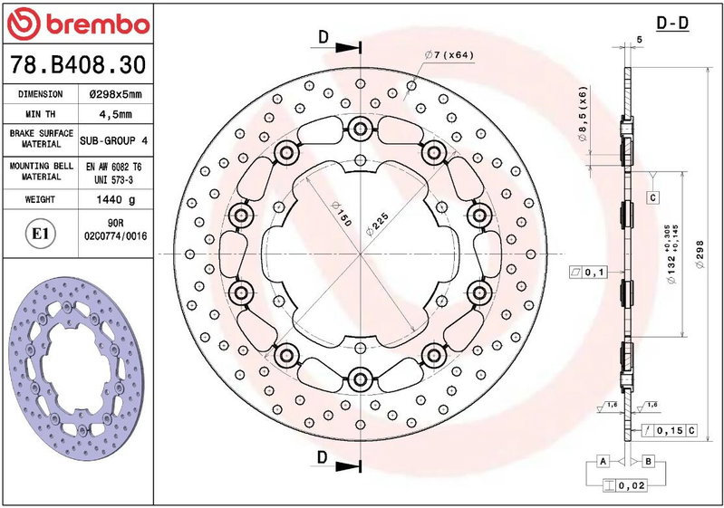 BRAKE DISC FLOAT FR