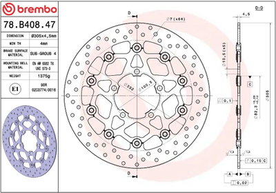 BRAKE DISC FLOAT FR