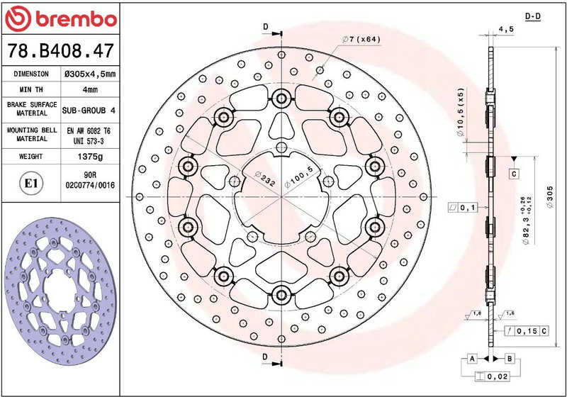 BRAKE DISC FLOAT FR