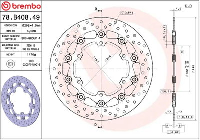 BRAKE DISC FLOAT FR