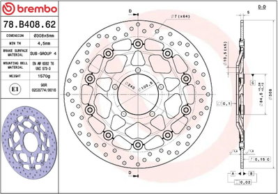 BRAKE DISC FLOAT FR