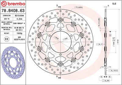BRAKE DISC FLOAT FR