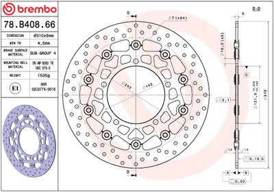 BRAKE DISC FLOAT FR