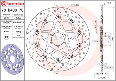 BRAKE DISC FLOAT FR