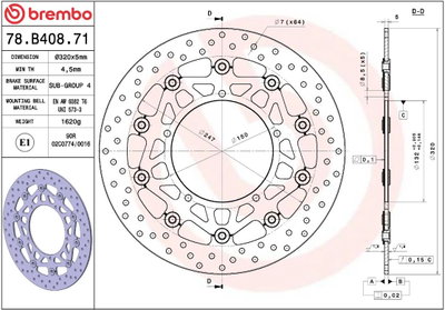BRAKE DISC FLOAT FR