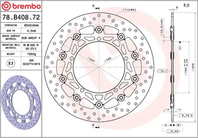 BRAKE DISC FLOAT FR