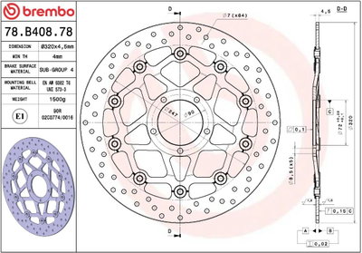 BRAKE DISC FLOAT FR