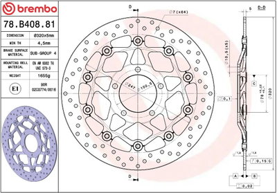BRAKE DISC FLOAT FR