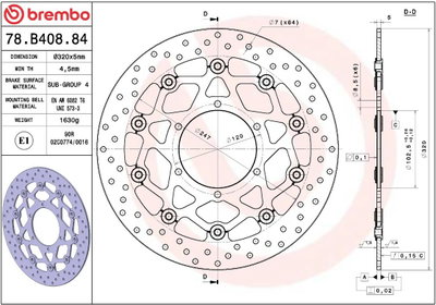 BRAKE DISC FLOAT FR