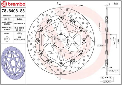 BRAKE DISC FLOAT FR