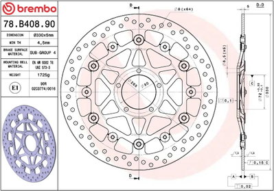 BRAKE DISC FLOAT FR