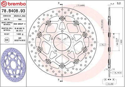 BRAKE DISC FLOAT FR