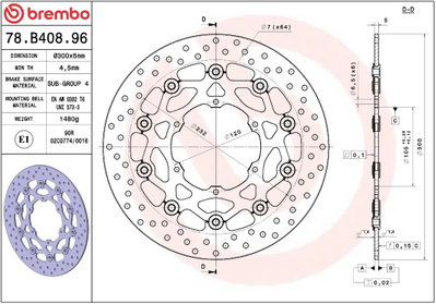 BRAKE DISC FLOAT FR