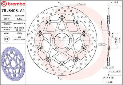 BRAKE DISC FLOAT FR