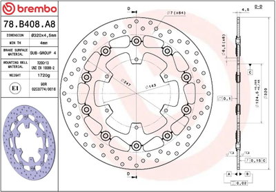 BRAKE DISC FLOAT FR