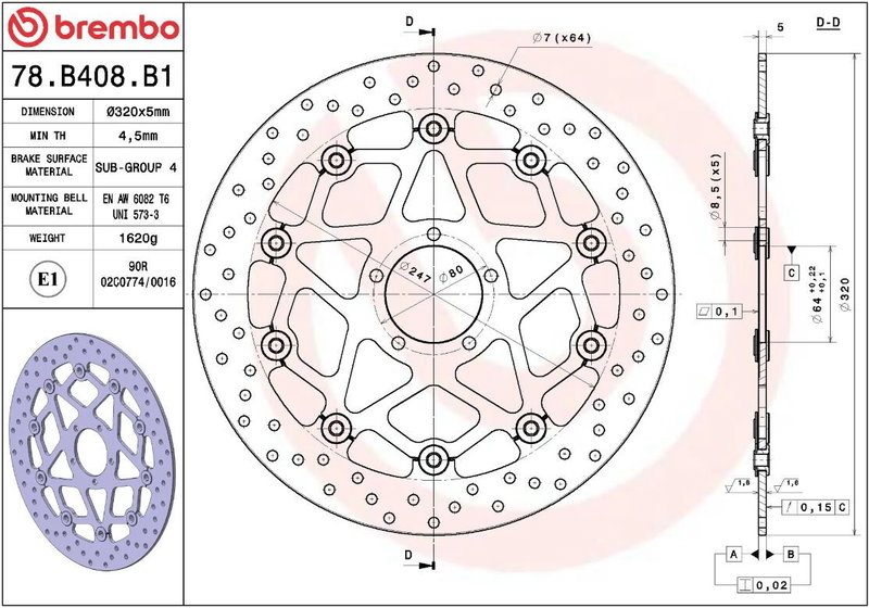 BRAKE DISC FLOAT FR