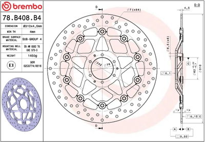 BRAKE DISC FLOAT FR