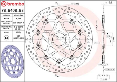 BRAKE DISC FLOAT FR