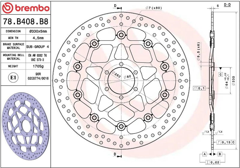 BRAKE DISC FLOAT FR