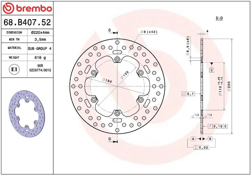 BRAKE DISC FIX RR