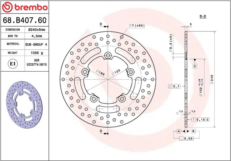 BRAKE DISC FIX RR
