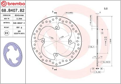 BRAKE DISC FIX RR