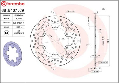 BRAKE DISC FIX RR