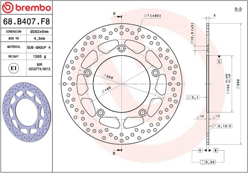 BRAKE DISC FIX RR