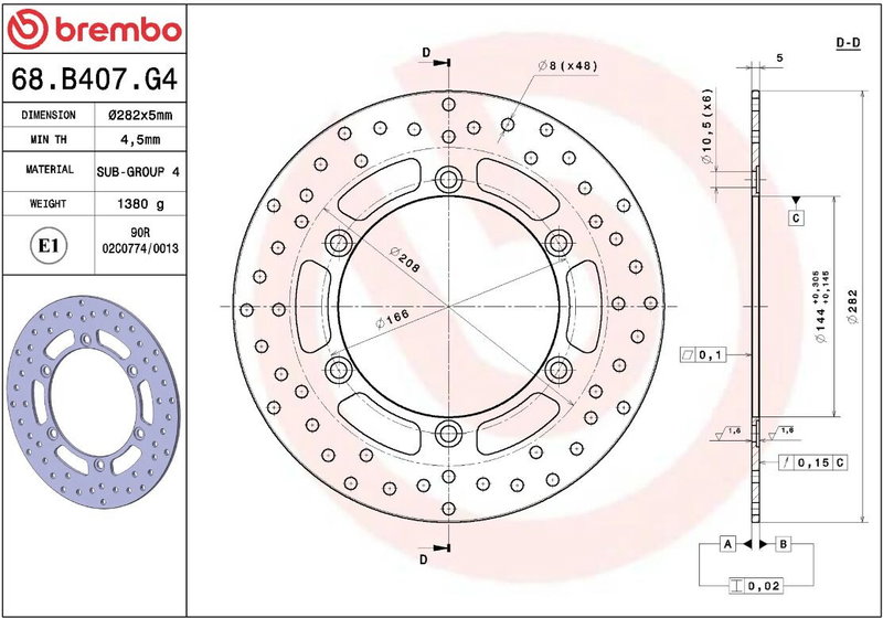 BRAKE DISC FIX RR
