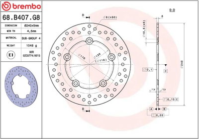 BRAKE DISC FIX RR